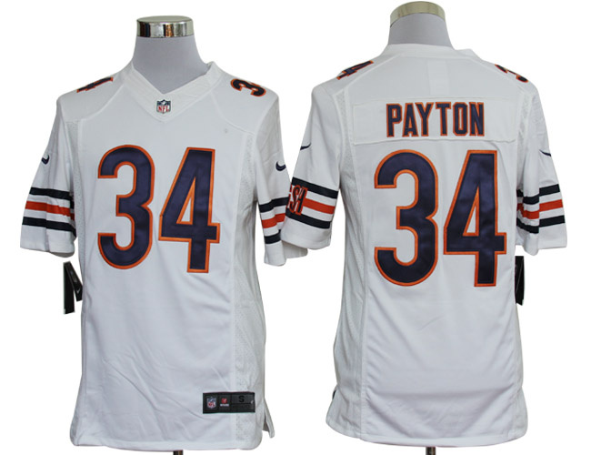 Nike NFL Chicago Bears #34 Patton White Limited Jersey